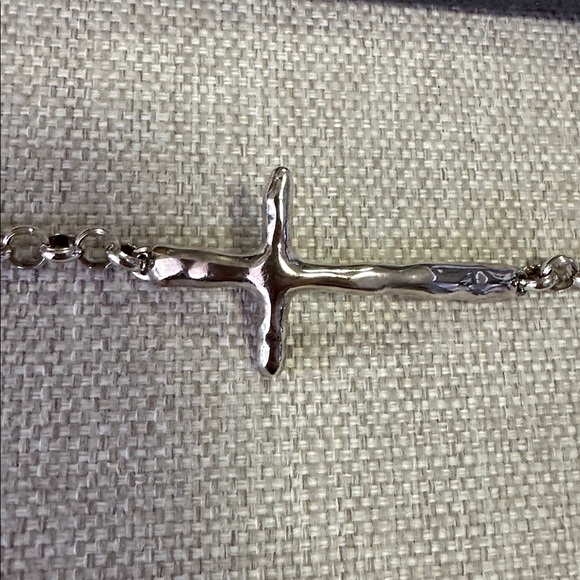 Silpada In Good Faith Cross Bracelet .925 Sterling Silver B2896 - Picture 5 of 6